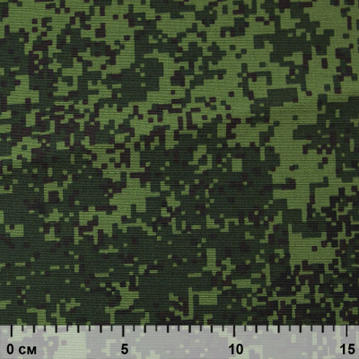 Униформ Рип Стоп 80/20 полиэфир/хлопок, 205 г/м2,  принтованный темно-зеленый, ВО, шир. 150 см - купить в Брянске. Цена 191.15 руб.