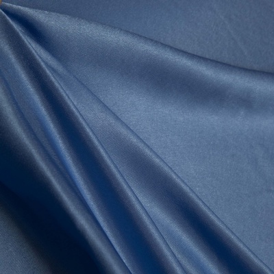 Поли креп-сатин 16-4132, 125 (+/-5) гр/м2, шир.150см, цвет голубой - купить в Брянске. Цена 155.57 руб.