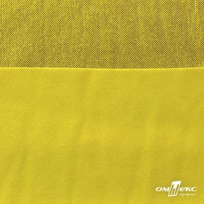 Трикотажное полотно голограмма, шир.140 см, #602 -жёлтый/жёлтый - купить в Брянске. Цена 385.88 руб.