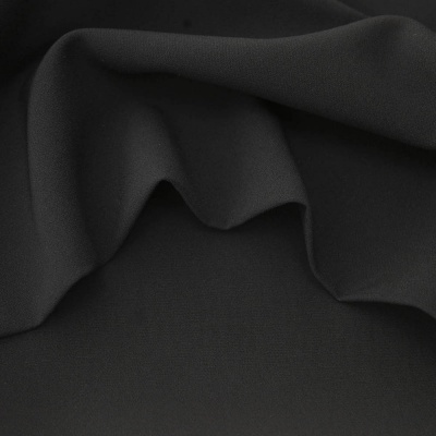 Костюмная ткань "Элис", 220 гр/м2, шир.150 см, цвет чёрный - купить в Брянске. Цена 308 руб.