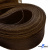 Регилиновая лента, шир.100мм, (уп.25 ярд), цв.- коричневый - купить в Брянске. Цена: 694.13 руб.