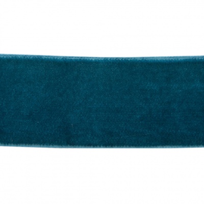 Лента бархатная нейлон, шир.25 мм, (упак. 45,7м), цв.65-изумруд - купить в Брянске. Цена: 981.09 руб.