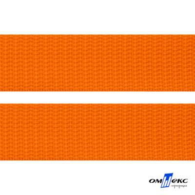 Оранжевый- цв.523 -Текстильная лента-стропа 550 гр/м2 ,100% пэ шир.25 мм (боб.50+/-1 м) - купить в Брянске. Цена: 405.80 руб.