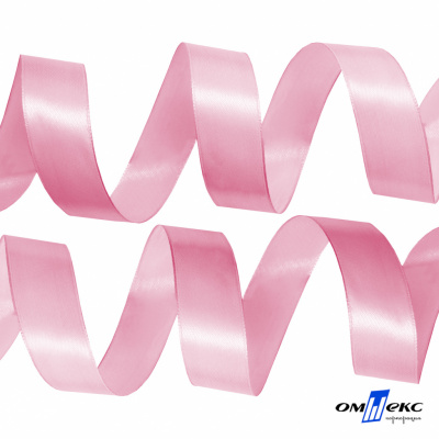 050-нежно-розовый Лента атласная упаковочная (В) 85+/-5гр/м2, шир.25 мм (1/2), 25+/-1 м - купить в Брянске. Цена: 53.96 руб.