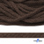 Шнур плетеный d-6 мм, 70% хлопок 30% полиэстер, уп.90+/-1 м, цв.1073-т.коричневый - купить в Брянске. Цена: 594 руб.