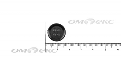 51400/15 мм (4 пр) черные пуговицы - купить в Брянске. Цена: 0.67 руб.