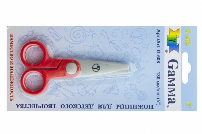 Ножницы G-508 детские 130 мм - купить в Брянске. Цена: 118.32 руб.