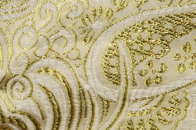 Ткань костюмная жаккард №5, 140 гр/м2, шир.150см, цвет золото - купить в Брянске. Цена 383.29 руб.