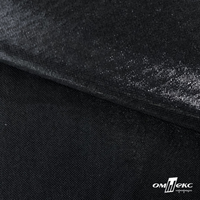 Трикотажное полотно голограмма, шир.140 см, #602 -чёрный/чёрный - купить в Брянске. Цена 385.88 руб.