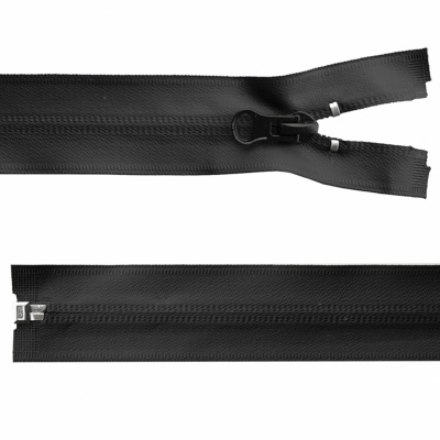Молния водонепроницаемая PVC Т-7, 100 см, разъемная, цвет чёрный - купить в Брянске. Цена: 61.89 руб.