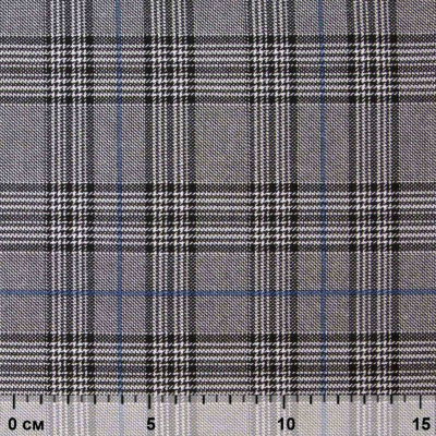 Ткань костюмная "Клер" 80% P, 16% R, 4% S, 200 г/м2, шир.150 см,#3 цв-серый/синий - купить в Брянске. Цена 412.02 руб.