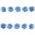 Тесьма плетеная "Рюш", упак. 9,14 м, цвет голубой - купить в Брянске. Цена: 45.87 руб.