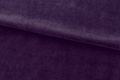 Бархат стрейч, 240 гр/м2, шир.160см, (2,4 м/кг), цвет 27/фиолет - купить в Брянске. Цена 886.02 руб.