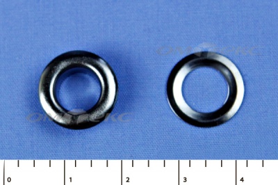 Люверсы металлические, блочка/кольцо, №5 (8 мм) упак.1000 шт- цв.никель - купить в Брянске. Цена: 392 руб.