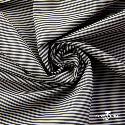 Ткань сорочечная Полоска Кенди, 115 г/м2, 58% пэ,42% хл, шир.150 см, цв.6-черный, (арт.110) - купить в Брянске. Цена 306.69 руб.