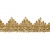 Тесьма металлизированная 0384-0240, шир. 40 мм/уп. 25+/-1 м, цвет золото - купить в Брянске. Цена: 490.74 руб.