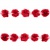 Тесьма плетеная "Рюш", упак. 9,14 м, цвет красный - купить в Брянске. Цена: 46.82 руб.