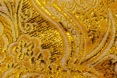 Ткань костюмная жаккард №12, 140 гр/м2, шир.150см, цвет жёлтый - купить в Брянске. Цена 383.29 руб.