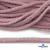 Шнур плетеный d-6 мм круглый, 70% хлопок 30% полиэстер, уп.90+/-1 м, цв.1087-розовый - купить в Брянске. Цена: 588 руб.