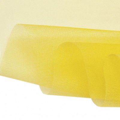 Фатин жесткий 16-68, 22 гр/м2, шир.180см, цвет жёлтый - купить в Брянске. Цена 89.29 руб.