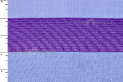 Окантовочная тесьма №0225, шир. 22 мм (в упак. 100 м), цвет фиолет - купить в Брянске. Цена: 271.60 руб.