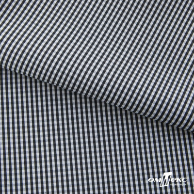 Ткань сорочечная Клетка Виши, 115 г/м2, 58% пэ,42% хл, шир.150 см, цв.6-черный, (арт.111) - купить в Брянске. Цена 306.69 руб.
