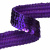 Тесьма с пайетками 12, шир. 20 мм/уп. 25+/-1 м, цвет фиолет - купить в Брянске. Цена: 786.13 руб.