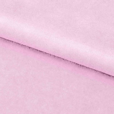Велюр JS LIGHT 1, 220 гр/м2, шир.150 см, (3,3 м/кг), цвет бл.розовый - купить в Брянске. Цена 1 055.34 руб.