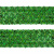 Тесьма с пайетками D4, шир. 35 мм/уп. 25+/-1 м, цвет зелёный - купить в Брянске. Цена: 1 308.30 руб.
