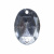 Стразы пришивные акриловые арт.#39/10 - "Кристал", 10х14 мм - купить в Брянске. Цена: 0.69 руб.