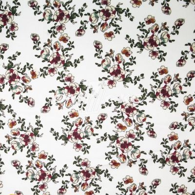 Плательная ткань "Фламенко" 23.1, 80 гр/м2, шир.150 см, принт растительный - купить в Брянске. Цена 264.56 руб.