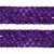 Тесьма с пайетками 12, шир. 35 мм/уп. 25+/-1 м, цвет фиолет - купить в Брянске. Цена: 1 308.30 руб.
