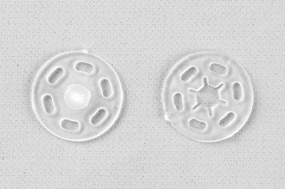 Кнопки пришивные пластиковые 15 мм, блистер 24шт, цв.-прозрачные - купить в Брянске. Цена: 68.79 руб.
