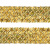 Тесьма с пайетками D16, шир. 35 мм/уп. 25+/-1 м, цвет золото - купить в Брянске. Цена: 1 281.60 руб.