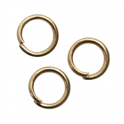 Кольцо  соединительное для бижутерии 5 мм, цв.-золото - купить в Брянске. Цена: 0.44 руб.