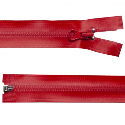 Молния водонепроницаемая PVC Т-7, 90 см, разъемная, цвет (820) красный - купить в Брянске. Цена: 61.18 руб.