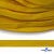 Шнур плетеный (плоский) d-12 мм, (уп.90+/-1м), 100% полиэстер, цв.269 - жёлтый - купить в Брянске. Цена: 8.62 руб.