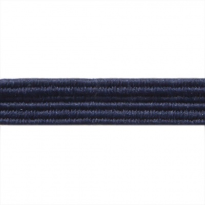 Резиновые нити с текстильным покрытием, шир. 6 мм ( упак.30 м/уп), цв.- 117-т.синий - купить в Брянске. Цена: 152.05 руб.