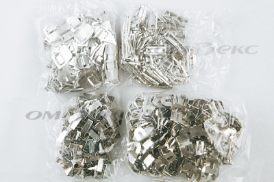 Крючки брючные 4 шипа "Стром" 144 шт. никель - купить в Брянске. Цена: 383.97 руб.