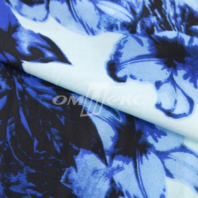 Плательная ткань "Фламенко" 19.1, 80 гр/м2, шир.150 см, принт растительный - купить в Брянске. Цена 241.49 руб.