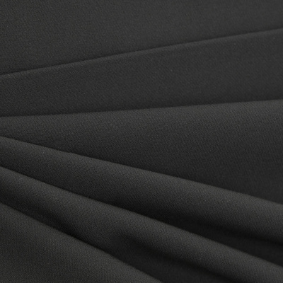 Костюмная ткань "Элис", 200 гр/м2, шир.150см, цвет чёрный - купить в Брянске. Цена 306.20 руб.