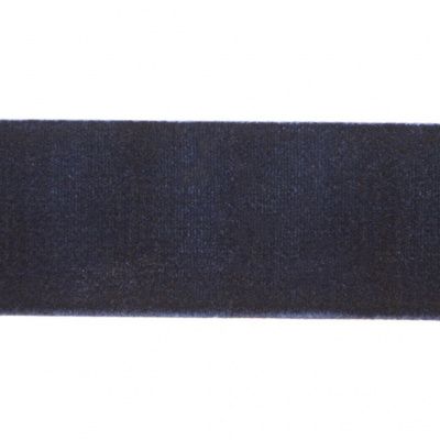 Лента бархатная нейлон, шир.25 мм, (упак. 45,7м), цв.180-т.синий - купить в Брянске. Цена: 800.84 руб.