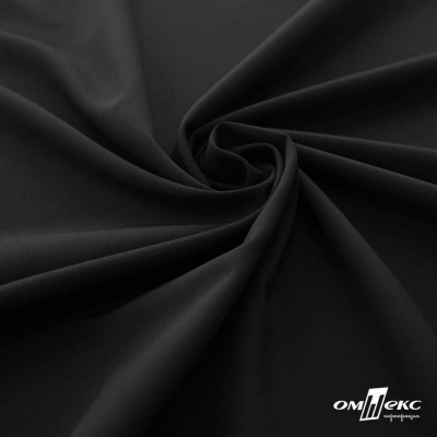 Плательная ткань "Невада", 120 гр/м2, шир.150 см, цвет чёрный - купить в Брянске. Цена 256.82 руб.