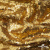 Трикотажное полотно, Сетка с пайетками,188 гр/м2, шир.140 см, цв.-тем.золото (#51) - купить в Брянске. Цена 505.15 руб.