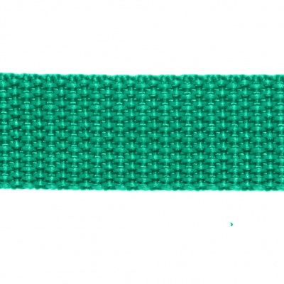 Стропа текстильная, шир. 25 мм (в нам. 50+/-1 ярд), цвет яр.зелёный - купить в Брянске. Цена: 397.52 руб.