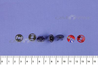 Кнопки магнитные МКМ-02, диам. 18 мм, чёрный никель - купить в Брянске. Цена: 14.49 руб.