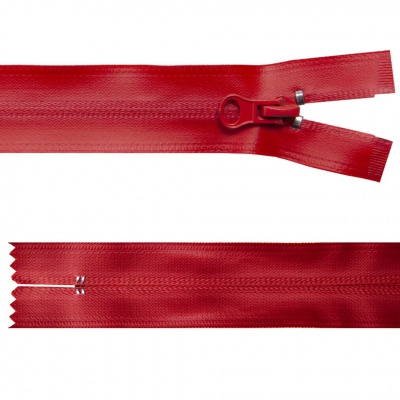 Молния водонепроницаемая PVC Т-7, 20 см, неразъемная, цвет (820)-красный - купить в Брянске. Цена: 21.56 руб.