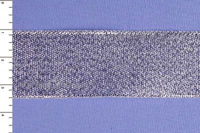 Лента парча MR-25, 25мм (33 м)  серебро - купить в Брянске. Цена: 403.62 руб.