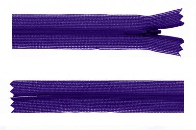 Молния потайная Т3 866, 50 см, капрон, цвет фиолетовый - купить в Брянске. Цена: 8.62 руб.
