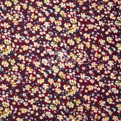 Плательная ткань "Софи" 5.1, 75 гр/м2, шир.150 см, принт растительный - купить в Брянске. Цена 243.96 руб.